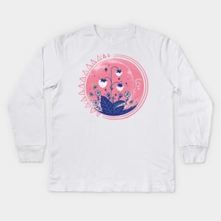 Strawberry moon Kids Long Sleeve T-Shirt